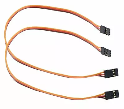 2 X 300mm Male To Male Servo Extension Lead Cable Futaba Connectors • £3.69