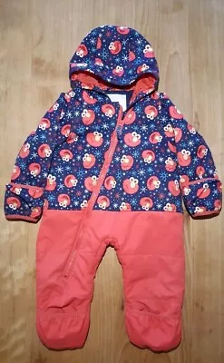 Baby 12 Months Snow Suit Puddlesuit Roxy Dryflight Technology Elmo • £10