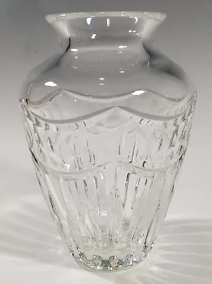 Waterford Pompeii 6  Clear Crystal Cut Glass Bud Vase Signed • $24.95