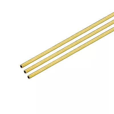 Brass Round Tube 2mm OD 0.5mm Wall Thickness 250mm Length Pipe Tubing 3 Pcs • $8.02