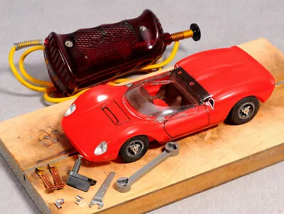 Vtg 1/24 COX Ferrari DINO Spyder Slot Car!!  Orig!!  W/Controller!! • $150
