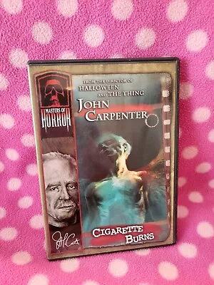 Masters Of Horror - John Carpenter: Cigarette Burns DVD • $3