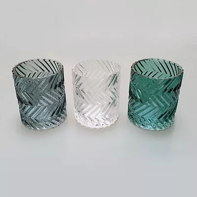 £5.95 • Buy Glass Tea Light Candle Holders - Various Designs
