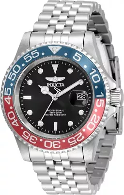 Invicta Pro Diver Quartz Black Dial Pepsi Bezel Men's Watch 34102 • $60.48