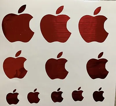£6.50 • Buy Apple  Logo 11 Decals Vinyl Stickers ,3 X MacBook , 3 X IPad And 5 X Phone Logo