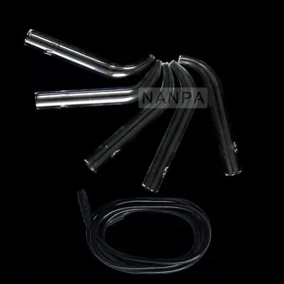 5 Pieces Flat Ventouse Glass Tube Replacement For Vacuum Spray Facial Equipment • $18