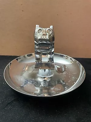 Vintage Mack Truck Bulldog Chrome 7  Cigar Ashtray Dog Truck Hood Ornament • $64.95