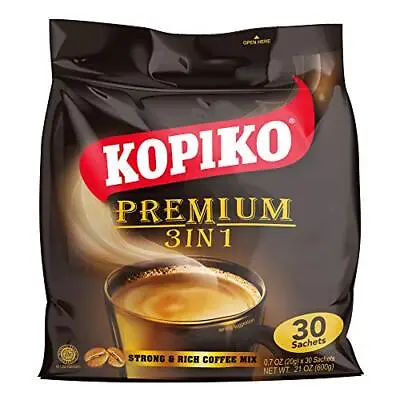 Kopiko 3 In 1 Instant Coffee 21.2 Oz (30 Sachets) • $14.47