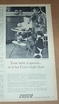 1964 Print Ad -Cosco Baby High Chair Family Dog Mother Hamilton Columbus Indiana • $6.99