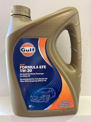 Gulf Formula EFE 5W30 C1 Fully Synthetic Engine Oil For Ford & Mazda • $29