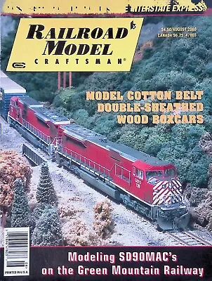 Railroad Model Craftsman Magazine August 2003 Modeling SD90MAC's Green Mtn RR • $9.99