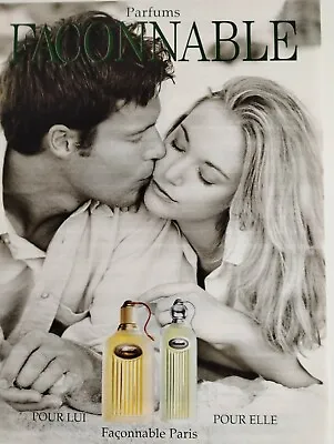 Façonnable Vintage Print Ad !!   This Perfume For Men And Women   • £7.23