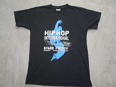 Hip Hop International Moscow Russia Dance Championship T Shirt Medium Black • $17.99