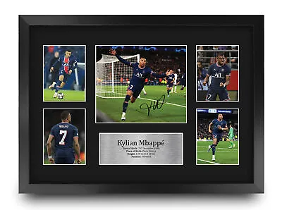 Kylian Mbappe PSG Great Gift Idea Printed Autograph Picture For Football Fans • $63.83