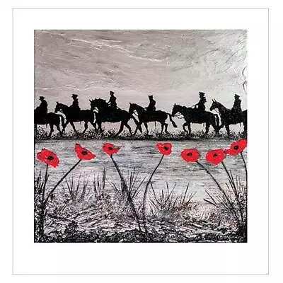 For Heroes And Horses The Poppies Grow Open Edition Print War Poppy Art • £19.99