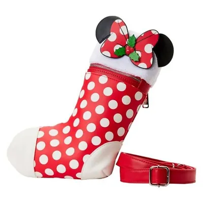 Brand New Loungefly Disney Minnie Mouse Cosplay Stocking Crossbody Bag Purse • $94.98