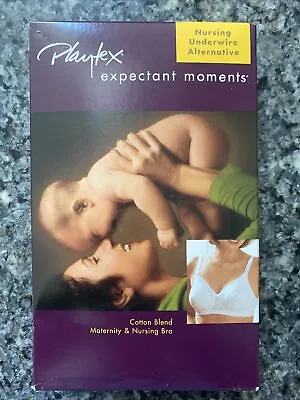 Playtex Expectant Moments Nursing Underwire Alternative Maternity Bra White 40DD • $19.99