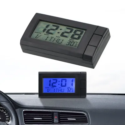 2 In 1 Car LCD Digital Display Clock & Temperature Auto Watch Thermometer • $8.93