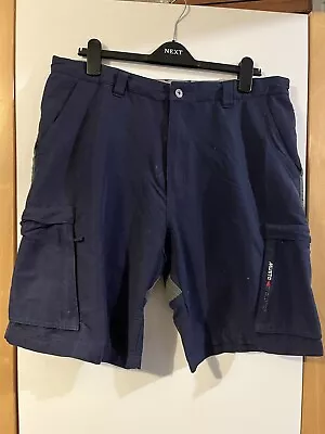 Musto Evolution Mens Sailing Shorts Dark Blue/Grey  With Stretch - Waist 38  • £10