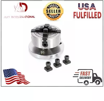 70 Mm 4 Jaws Independent Chuck With Back Plate Milling Lathe Tool USA FULFILLED • $68.88