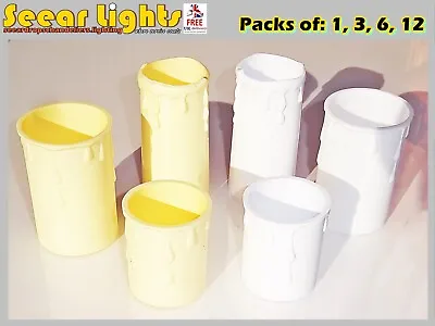 Chandelier Plastic Candle Drips For Light Pendants Bulb Cover Sleeve Spare Parts • £4.80