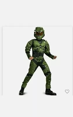 Halo Master Chief Classic Gaming Boys Kids Disguise Cosplay Costume Small 4-6 • $9.99