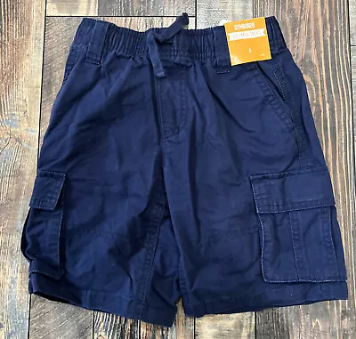 NWT Gymboree Boys Go Cargo Shorts Navy Blue Size 5 • $12.95