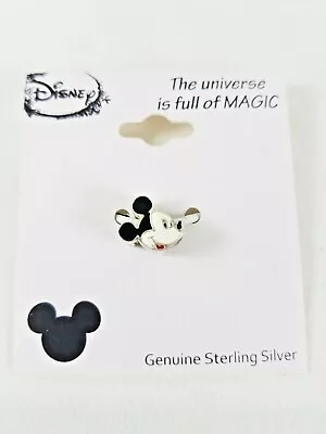 Disney Mickey Mouse Sterling Silver Slide Bead Enamel Charm NWT • $22.99