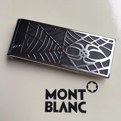 MONTBLANC Money Clip Stainless Steel Spider Collection For Men MB 114710 NEW • $86