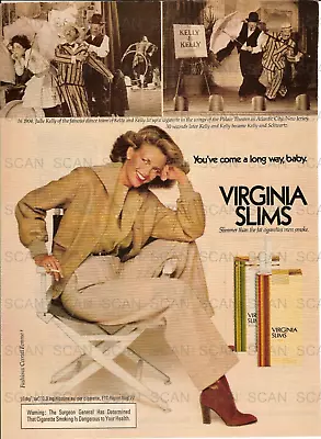 1978 Virginia Slims Cigarettes Vintage Magazine Ad   You've Come A Long Way Baby • $7.99