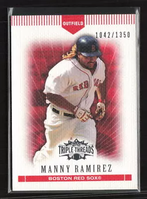 2007 Topps Triple Threads #108 Manny Ramirez #/1350 • $1.25