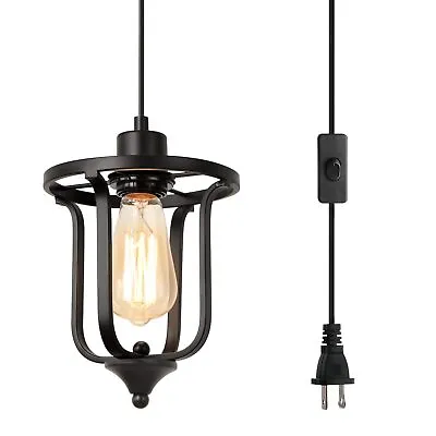 $29.99 • Buy Chandelier Pendant Light Black Industrial Hanging Lamp Bedroom Living Room Foyer