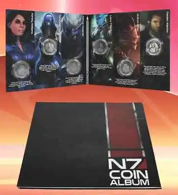 Mass Effect N7 Coin Album Figure Box Set Liara Garrus Kaidan Ashley Wrex Tali • $97.99