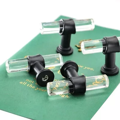 Drawer Knobs Bathroom Cabinet Knobs Black 10 Pack - Acrylic Door Knobs For Chest • £12.20