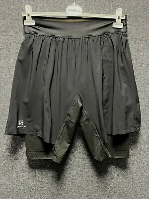 Salomon Exo Pro Twin Skin Shorts Black XL TD022 PP 14 • £95.99