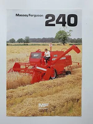 Massey Ferguson 240 Combine Sales Leaflet • £4.99