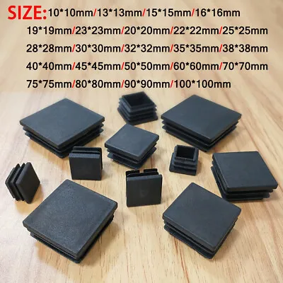 Plastic Plug Square Steel Tube Inner Plug  Black Inserted Into PE Cap 10mm~100mm • $3.92