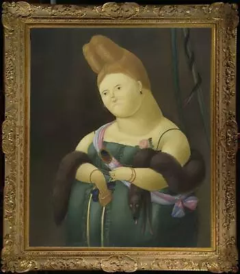 $380 • Buy Hand-painted Oil Painting Reproduction Fernando Botero Fat Girl On Canvas 