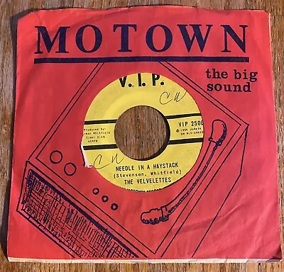 The Velvelettes 45rpm Northern Soul V.I.P. Motown ( 1964) Needle In A Haystack • $20