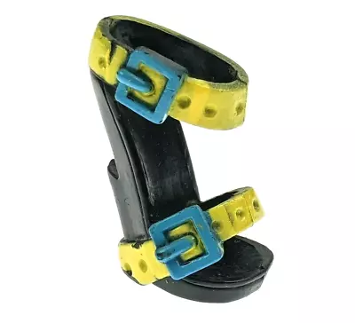 Monster High - Frankie Stein - Gloom Beach - Right Blue Yellow Sandal Shoe Only • $6.49