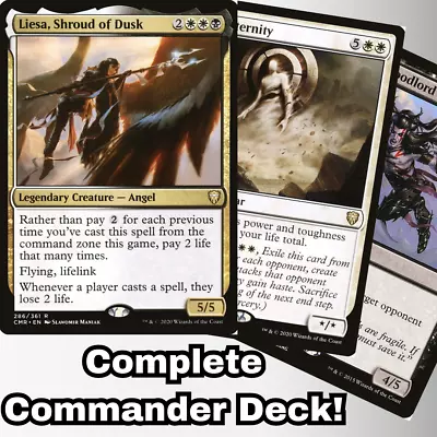 MTG Commander EDH Deck Liesa Shroud Of Dusk 100 Magic Cards Custom Deck • $56.99