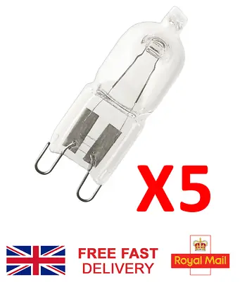 £6.95 • Buy 5 X Osram 20W/33W/48W Halopin Energy Saving Dimmable G9 Halogen Light Bulbs