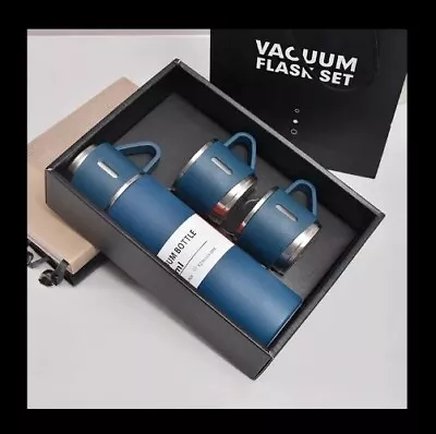 Vacuum Thermal Mug Bottle 304 Stainless Gift Set Double Layer Stainless Blue • $19.99