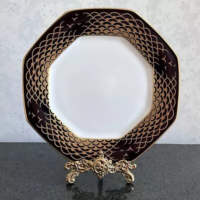 Mikasa Aegean Gold A7212 Black Rim Salad / Dessert Plates 8 1/2” Set Of 6 • $60