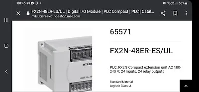 Mitsubishi FX2N-48ER PLC Brand New • £99