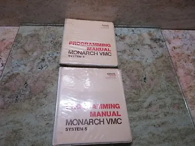  Monarch Vmc System 5 Programming Manual Prg 5/5cm-1 Cnc Vmc 75 150 Bendix • $58.40