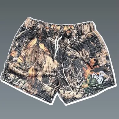 Men's Goat Strength Mesh Shorts / Men's Shorts 5 Inch Inseam CAMO • $29.99