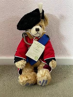 Hermann Ltd Edition Queen Elizabeth 80th Birthday Teddy Bear • £85