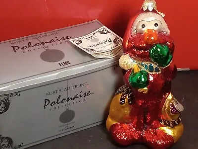 Kurt Adler POLONAISE KOMOZJA ELMO GP843 Glass Ornament Sesame Street 1997 RARE  • $128.69