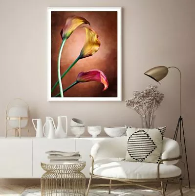 Colorful Flowers Oil Painting Print Premium Poster High Quality Choose Sizes • $24.07